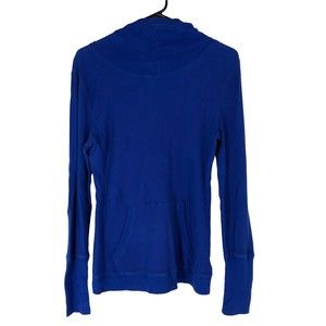 Lauren Ralph Lauren Active, Cowel Neck, Ribbed Thermal Hoodie, Kangaroo Pockets